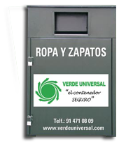 contenedor recogida ropa y zapatos
